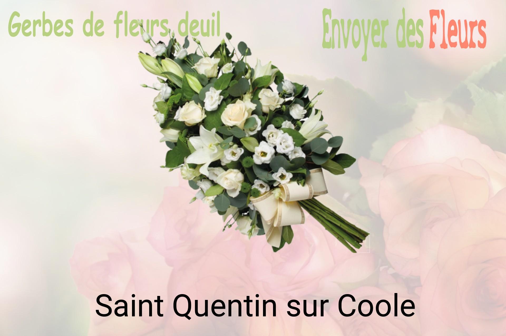 Gerbe de fleurs de deuil livrée à Saint-Quentin-sur-Coole